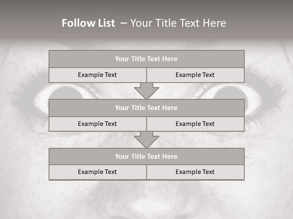 One Disbelief Toned PowerPoint Template