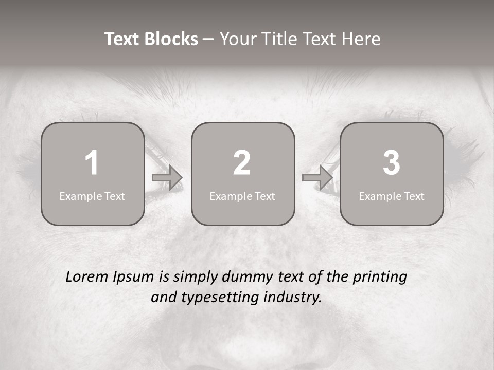 One Disbelief Toned PowerPoint Template