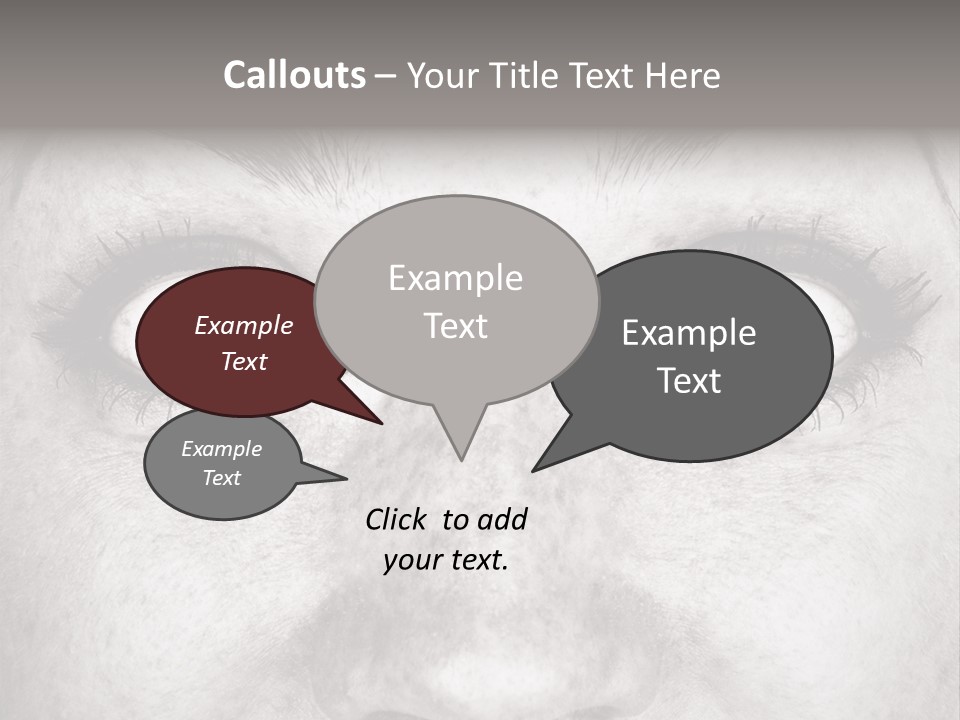 One Disbelief Toned PowerPoint Template