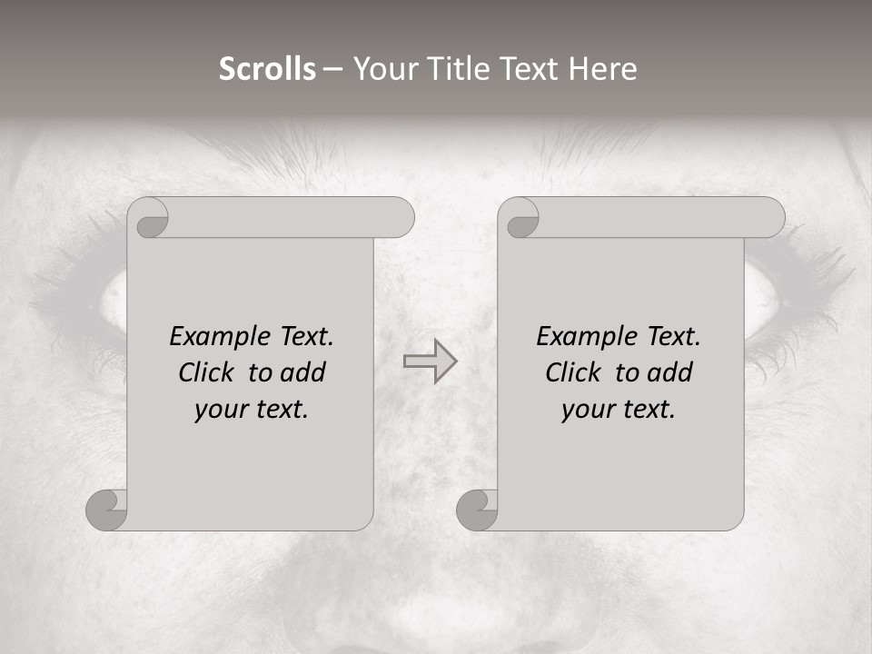 One Disbelief Toned PowerPoint Template