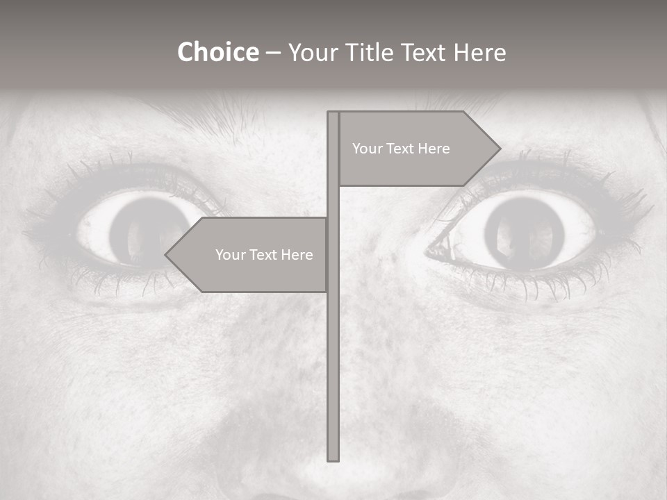 One Disbelief Toned PowerPoint Template