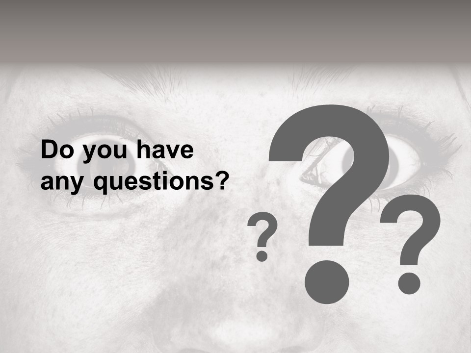 One Disbelief Toned PowerPoint Template