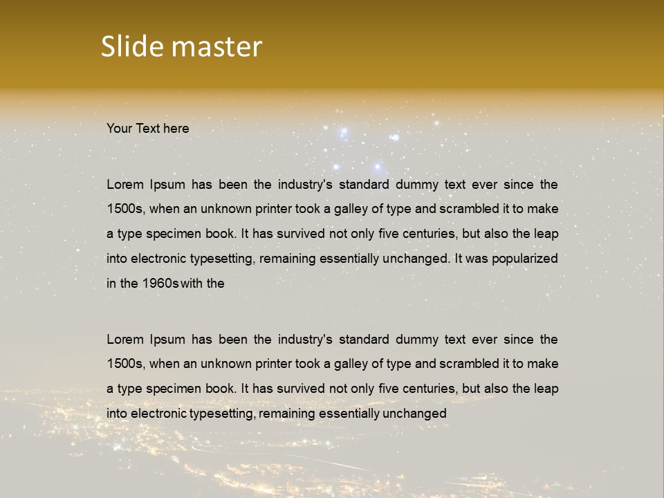 Hidden Dark Space PowerPoint Template