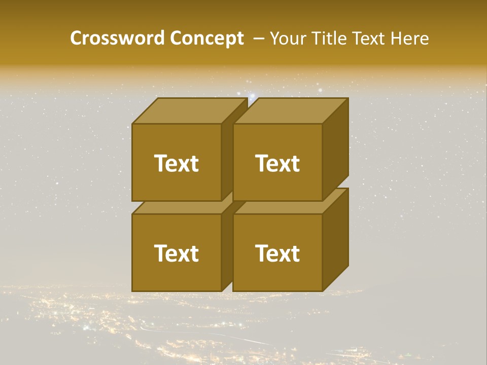 Hidden Dark Space PowerPoint Template