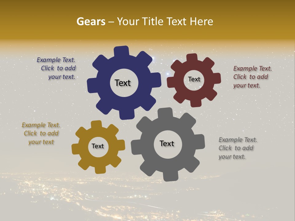 Hidden Dark Space PowerPoint Template