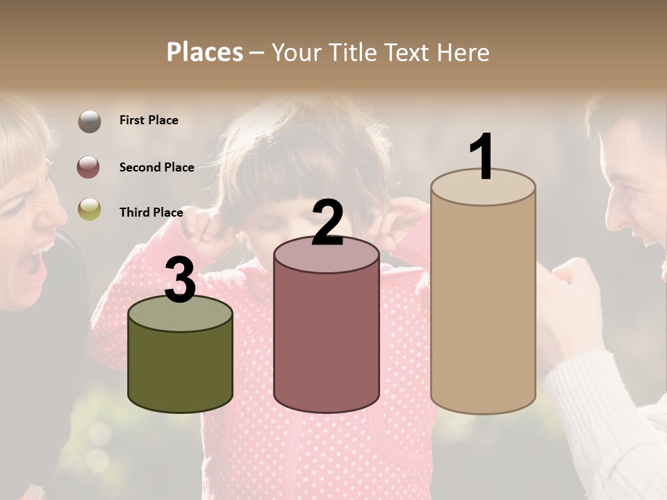 People Conflict Girl PowerPoint Template