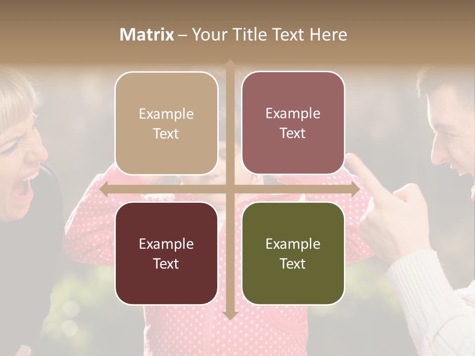 People Conflict Girl PowerPoint Template