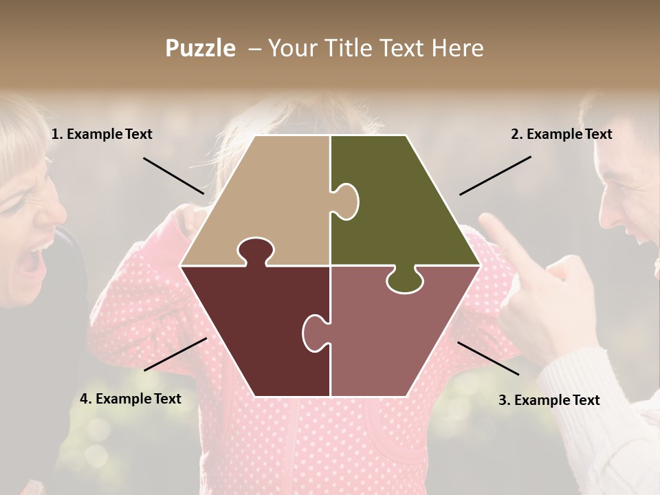 People Conflict Girl PowerPoint Template