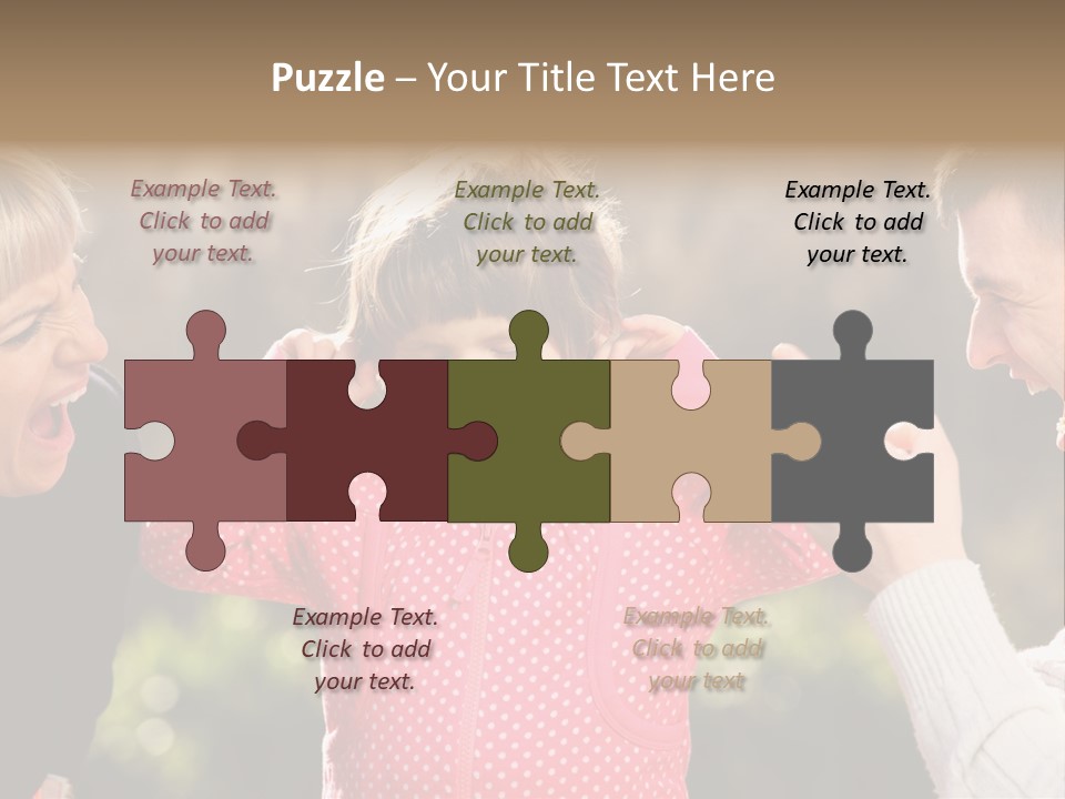 People Conflict Girl PowerPoint Template