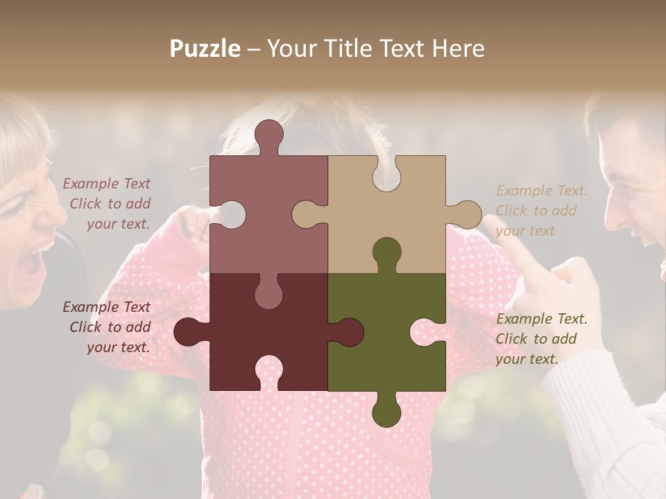 People Conflict Girl PowerPoint Template