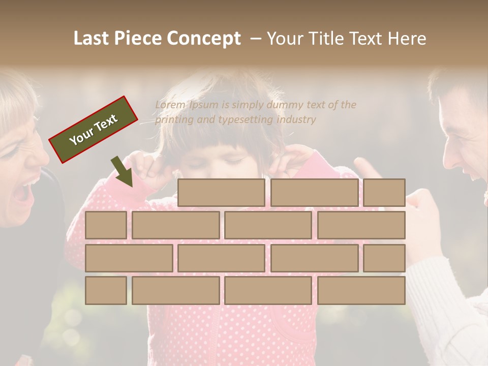 People Conflict Girl PowerPoint Template