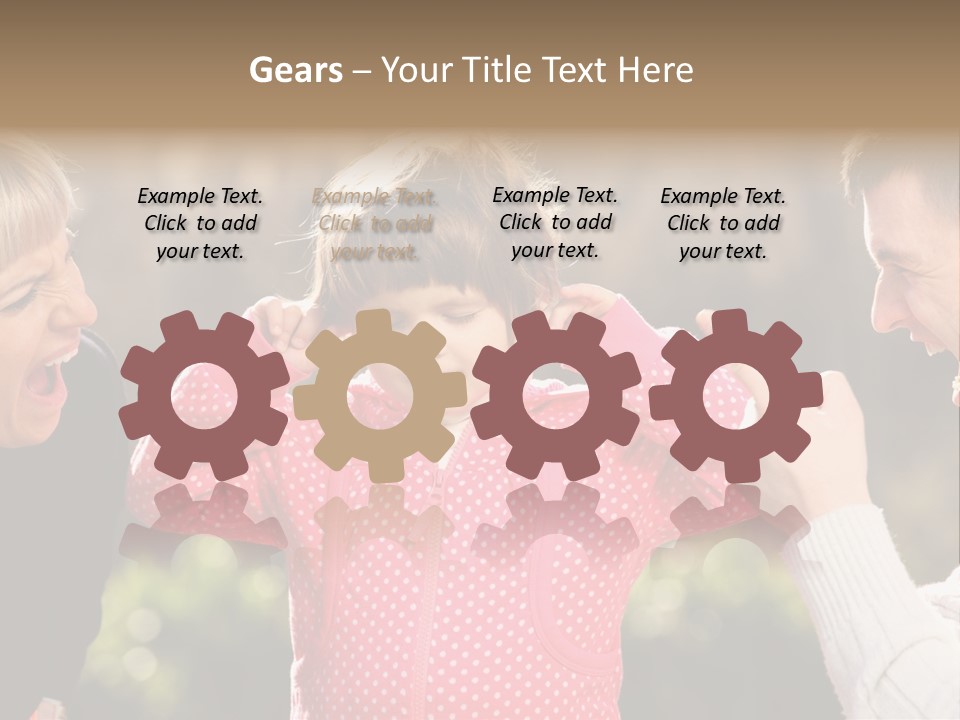 People Conflict Girl PowerPoint Template