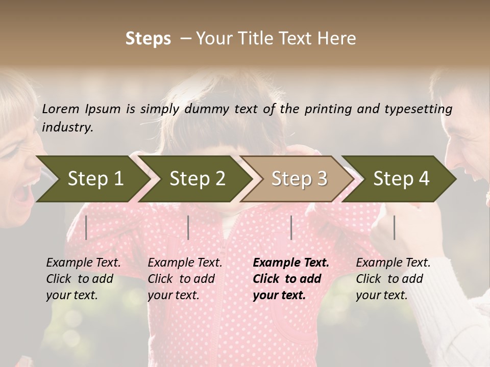 People Conflict Girl PowerPoint Template