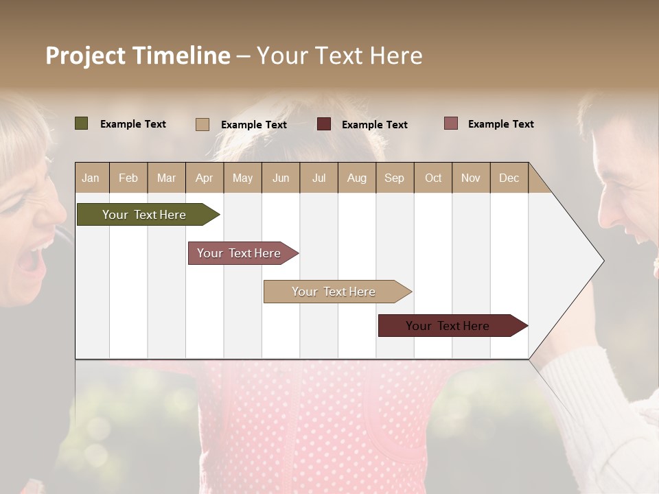 People Conflict Girl PowerPoint Template