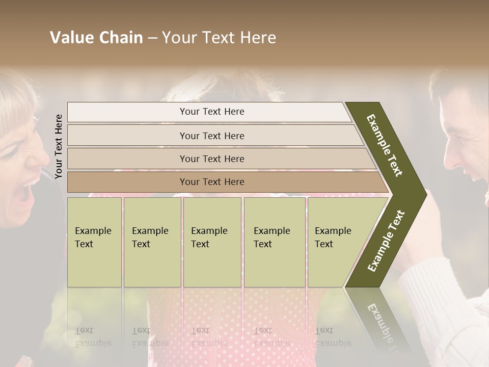 People Conflict Girl PowerPoint Template