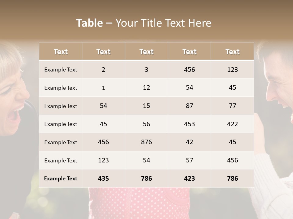 People Conflict Girl PowerPoint Template