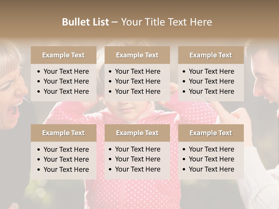 People Conflict Girl PowerPoint Template