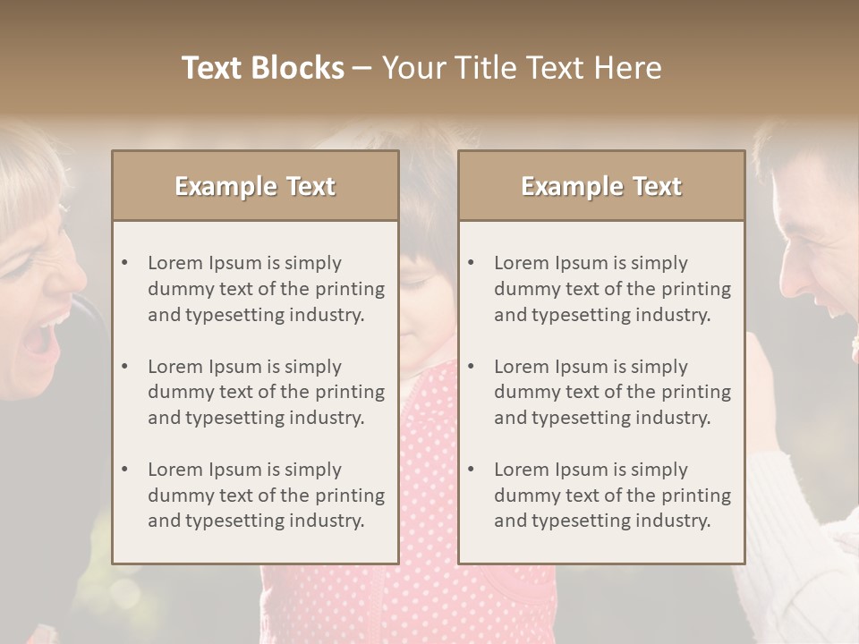 People Conflict Girl PowerPoint Template