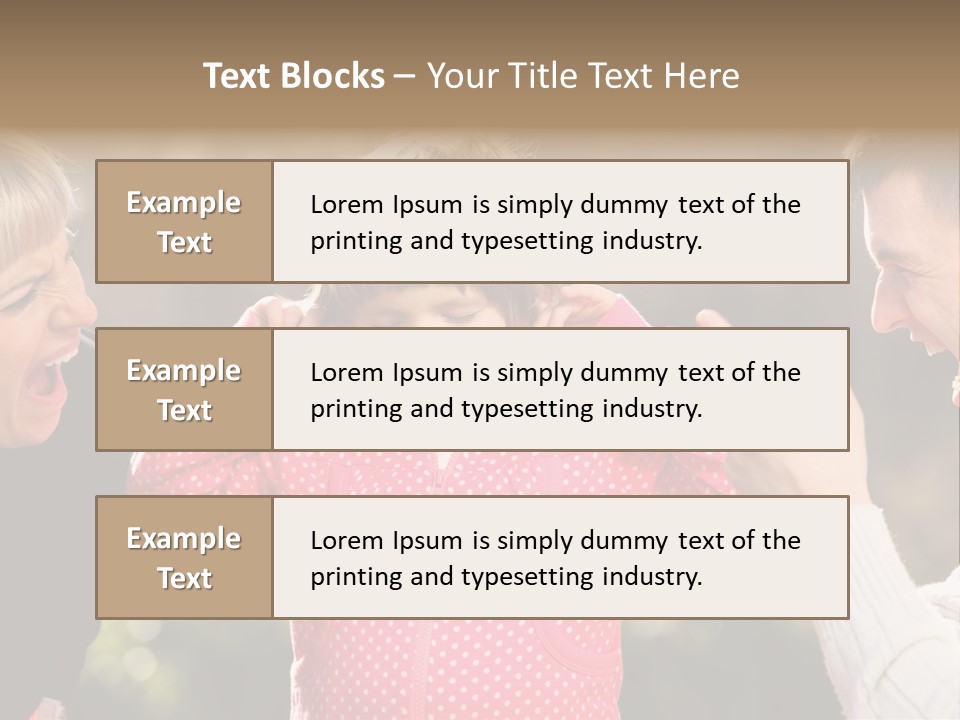 People Conflict Girl PowerPoint Template