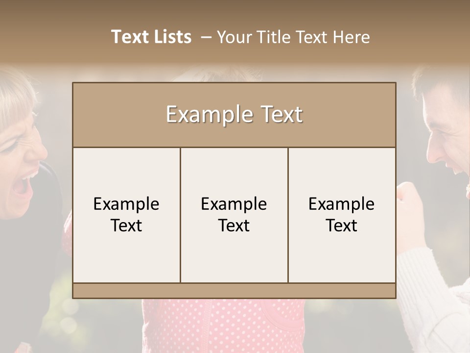 People Conflict Girl PowerPoint Template