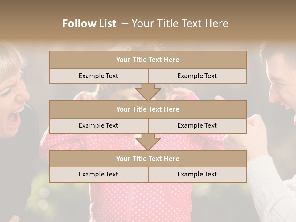 People Conflict Girl PowerPoint Template