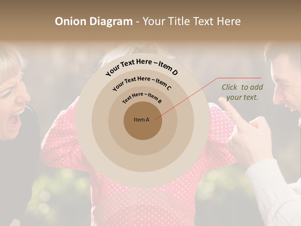 People Conflict Girl PowerPoint Template