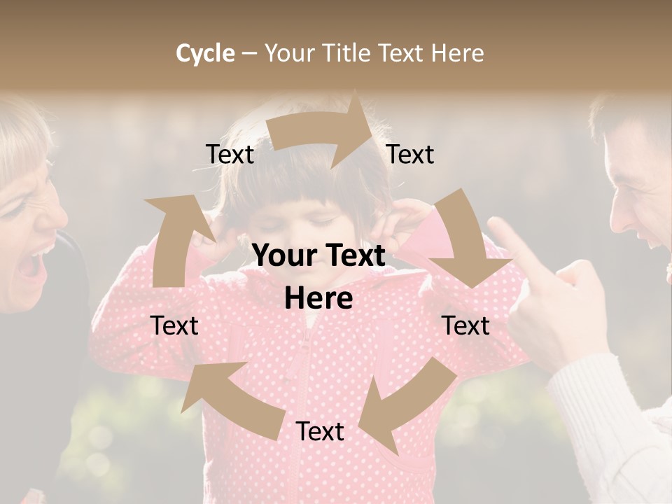 People Conflict Girl PowerPoint Template