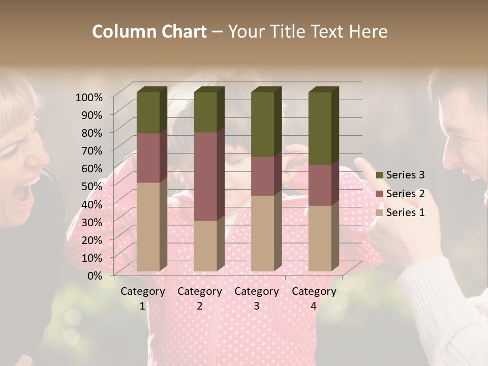 People Conflict Girl PowerPoint Template