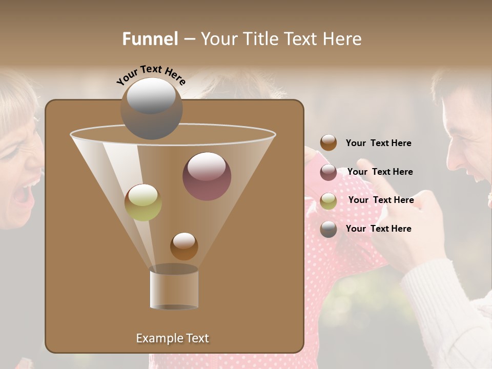 People Conflict Girl PowerPoint Template
