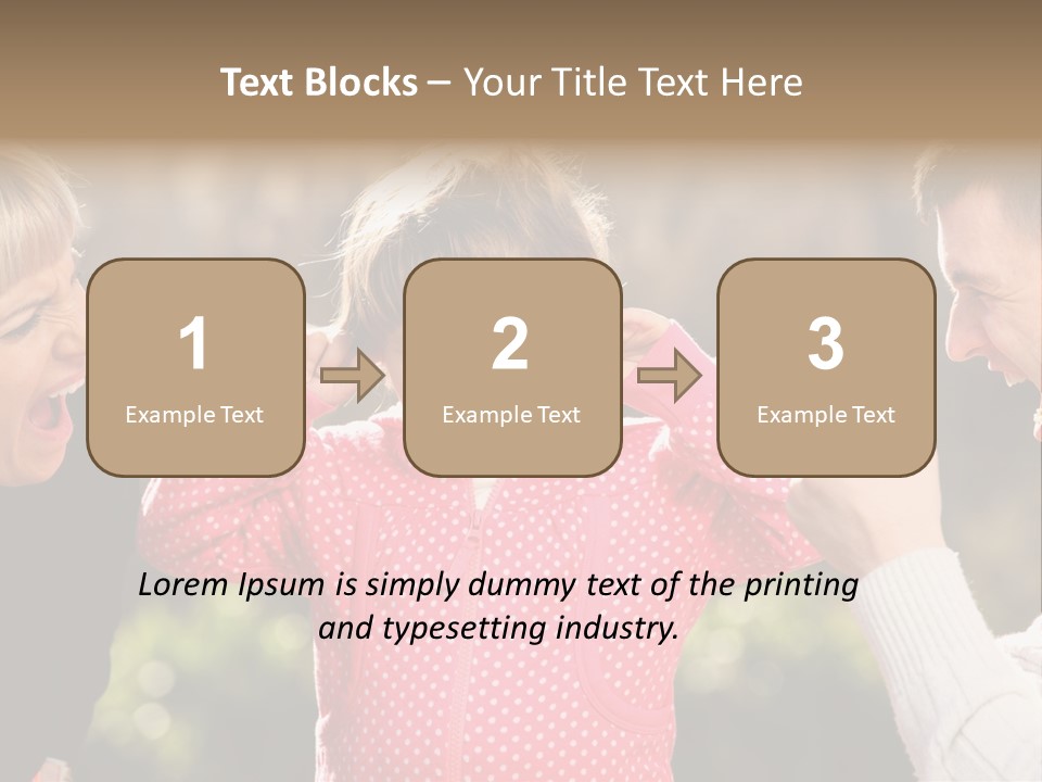 People Conflict Girl PowerPoint Template
