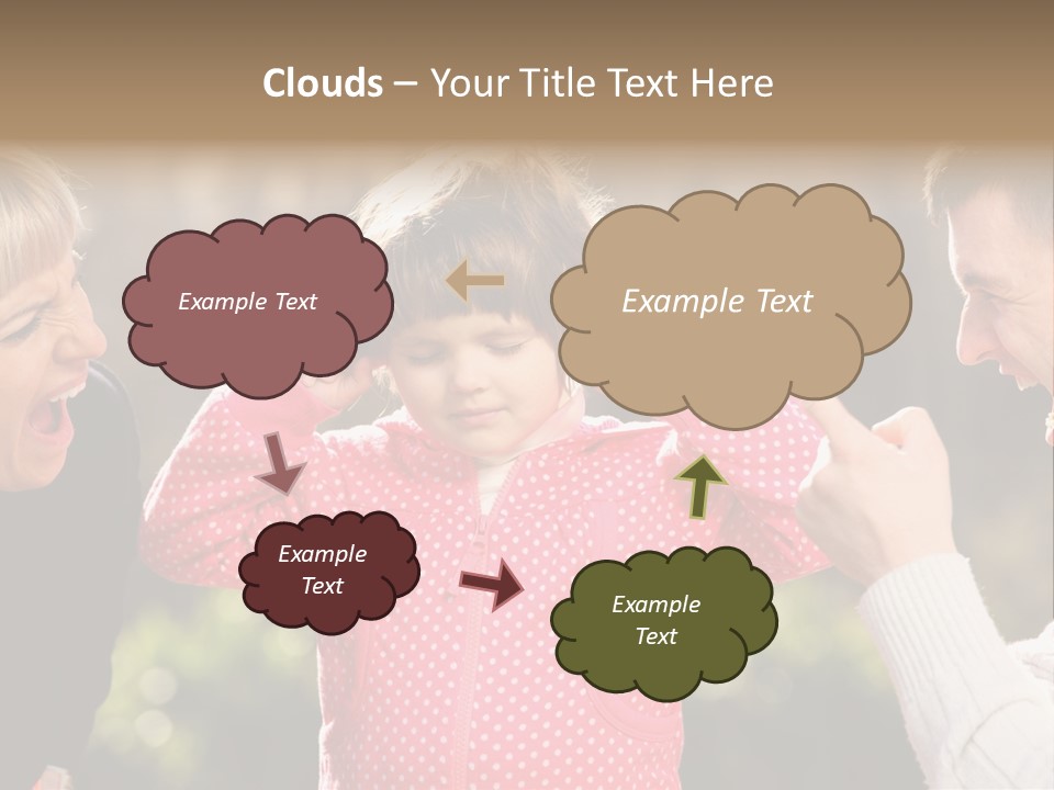 People Conflict Girl PowerPoint Template