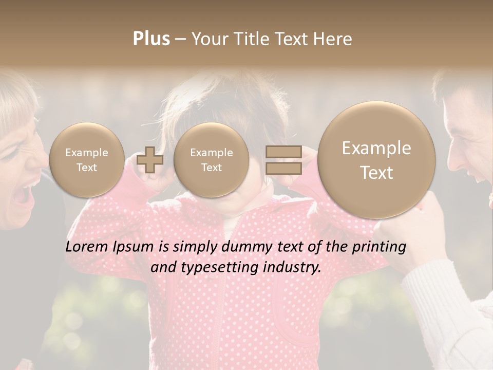 People Conflict Girl PowerPoint Template