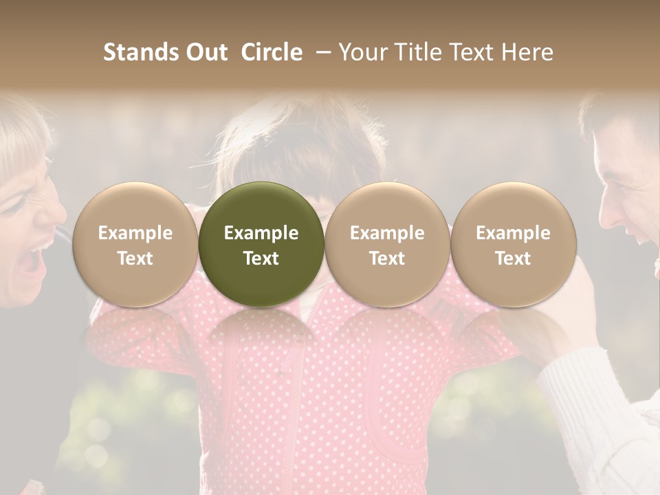 People Conflict Girl PowerPoint Template