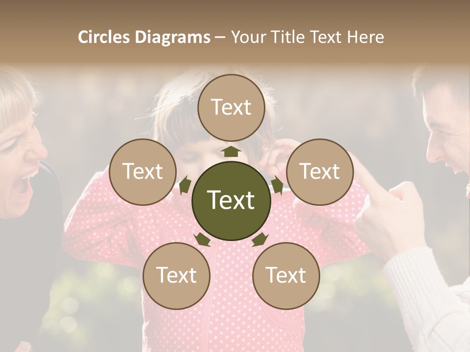 People Conflict Girl PowerPoint Template