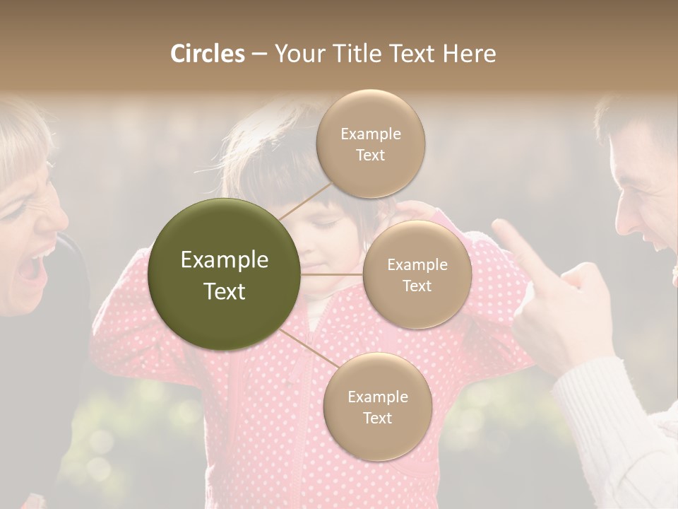 People Conflict Girl PowerPoint Template