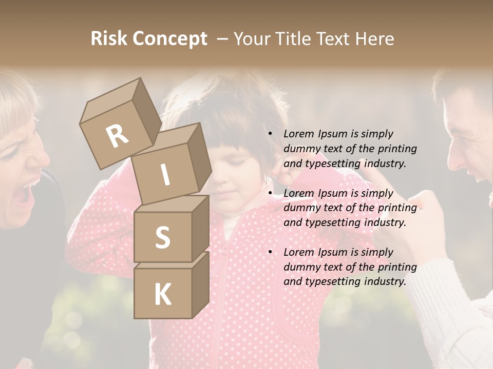 People Conflict Girl PowerPoint Template