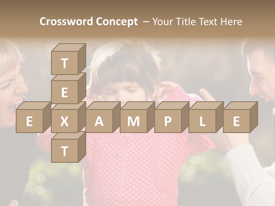 People Conflict Girl PowerPoint Template