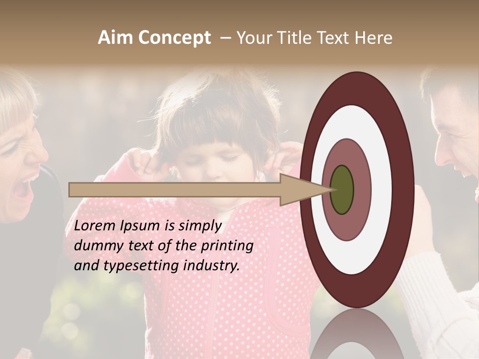 People Conflict Girl PowerPoint Template