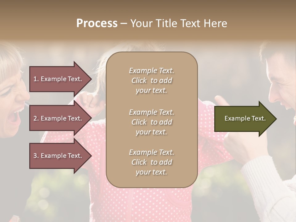 People Conflict Girl PowerPoint Template