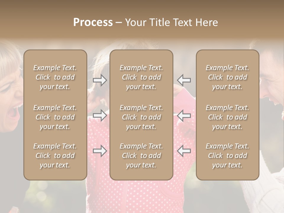 People Conflict Girl PowerPoint Template