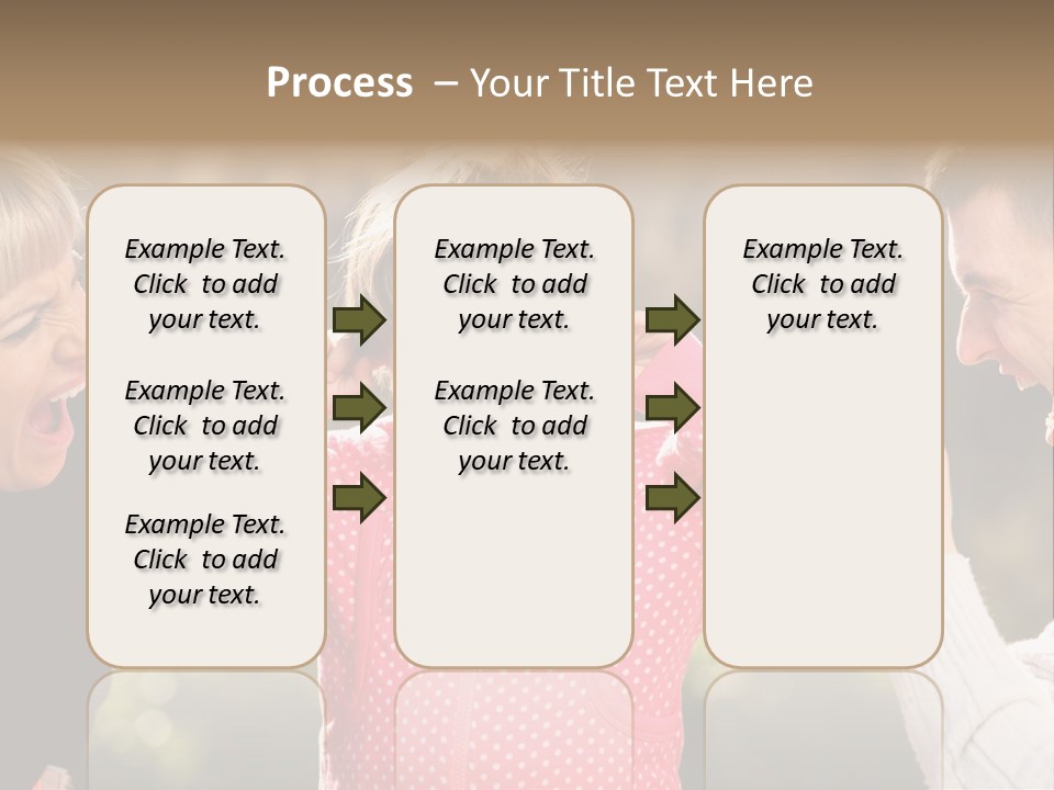 People Conflict Girl PowerPoint Template