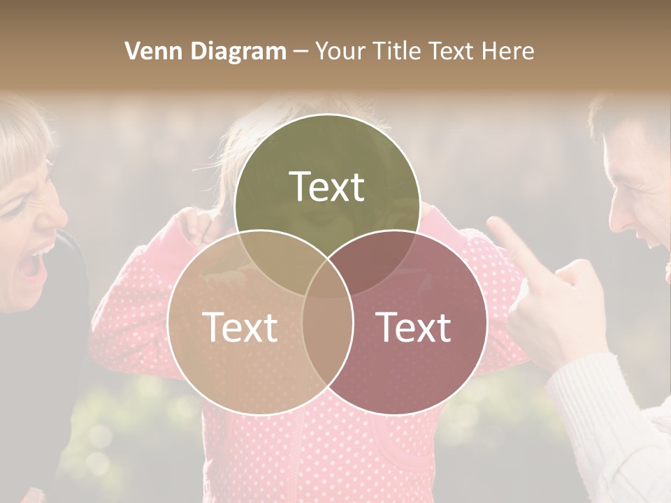 People Conflict Girl PowerPoint Template