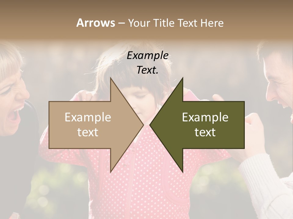 People Conflict Girl PowerPoint Template