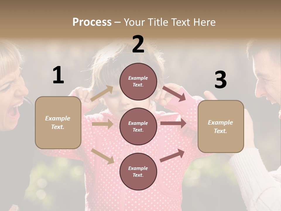 People Conflict Girl PowerPoint Template