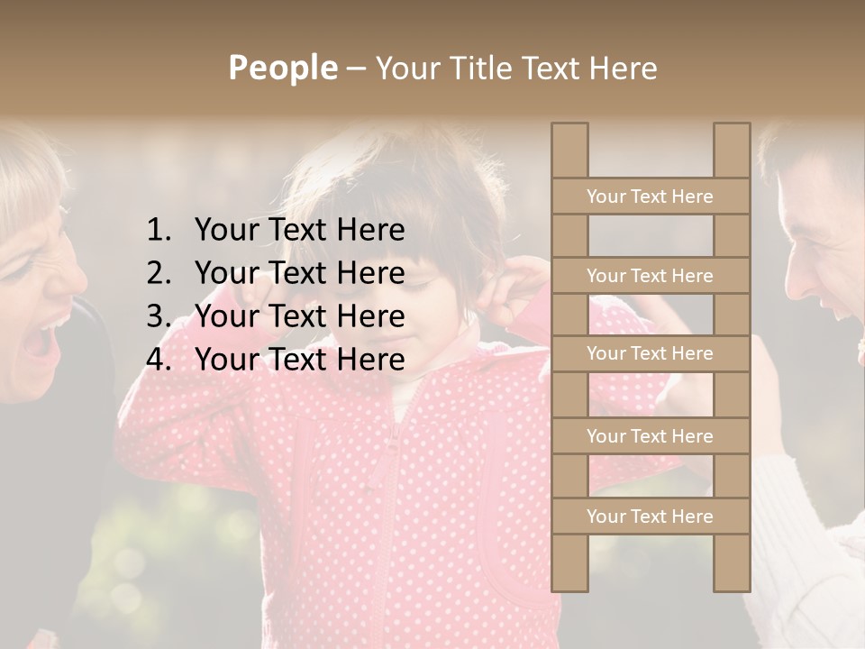 People Conflict Girl PowerPoint Template