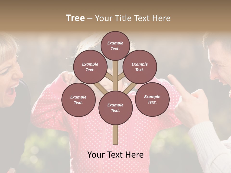 People Conflict Girl PowerPoint Template