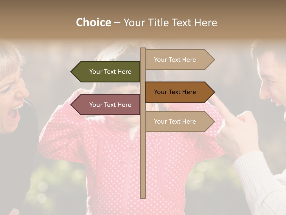 People Conflict Girl PowerPoint Template
