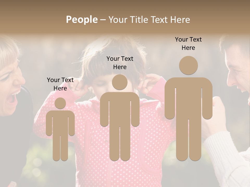 People Conflict Girl PowerPoint Template