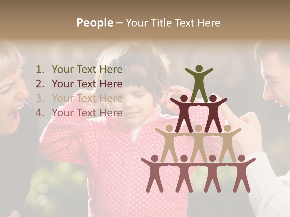 People Conflict Girl PowerPoint Template