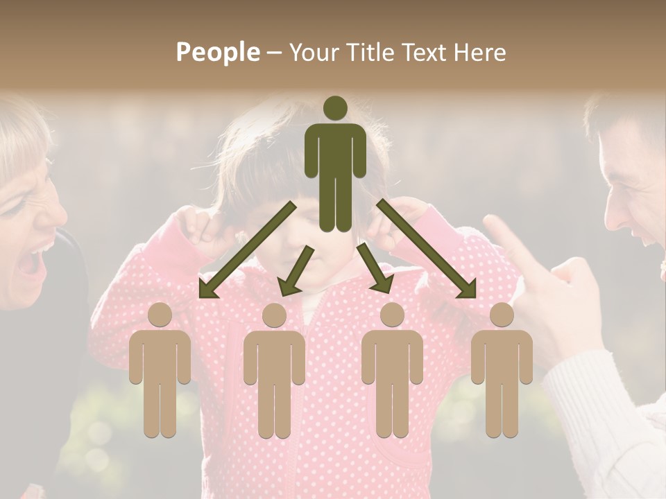 People Conflict Girl PowerPoint Template